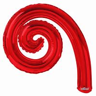 14" Kurly Spiral- Red